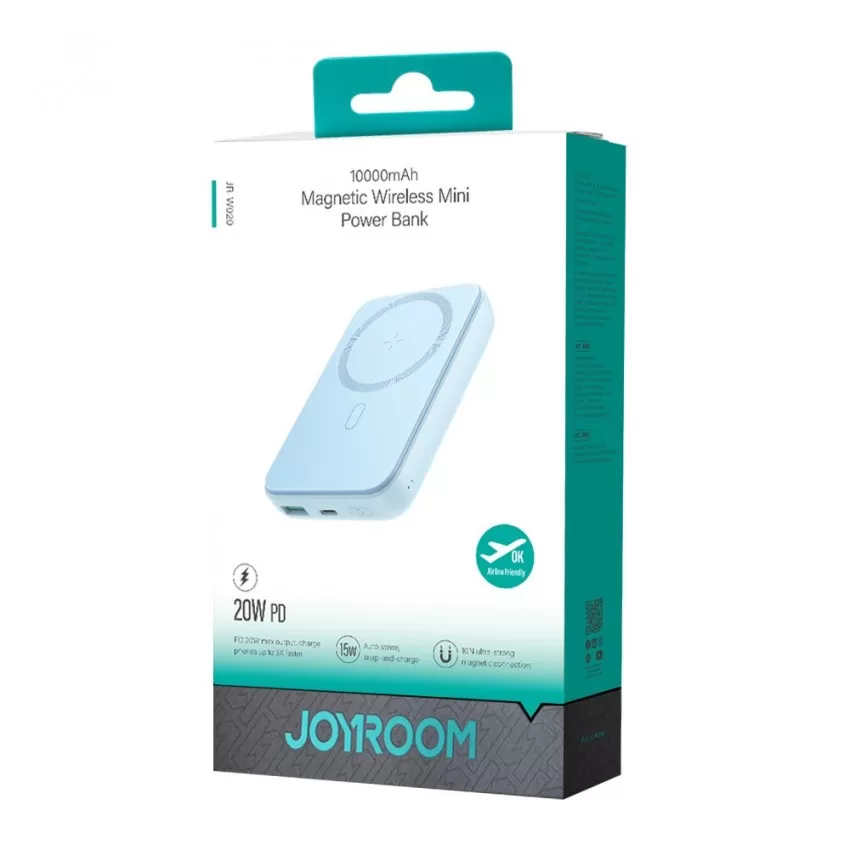 Arejais-akumulators Power Bank Joyroom JR-W020 20W Magnetic Wireless 10000mAh zils