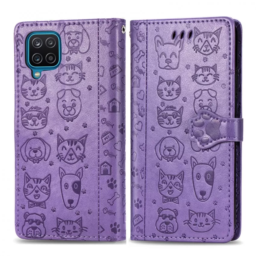 Telefoniümbris Cat-Dog Samsung A356 A35 5G lillakas