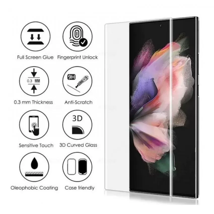 LCD aizsargstikls Nano Optics 5D UV Glue Huawei P20 liektss skaidrs