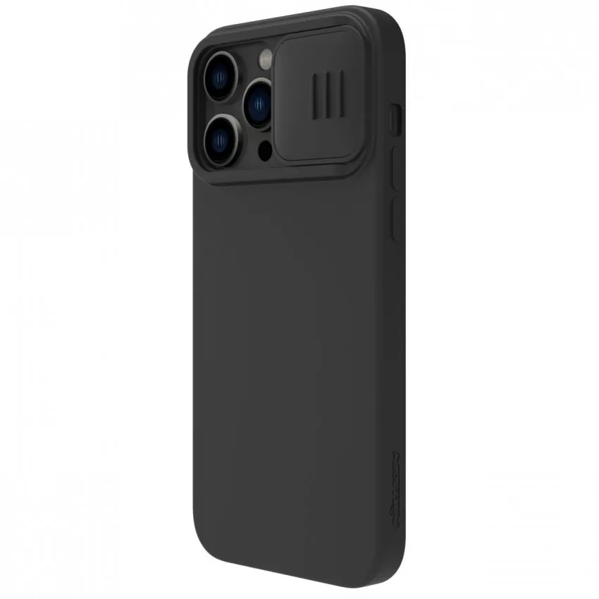 Maciņš Nillkin CamShield Silky Silicone Apple iPhone 15 melns