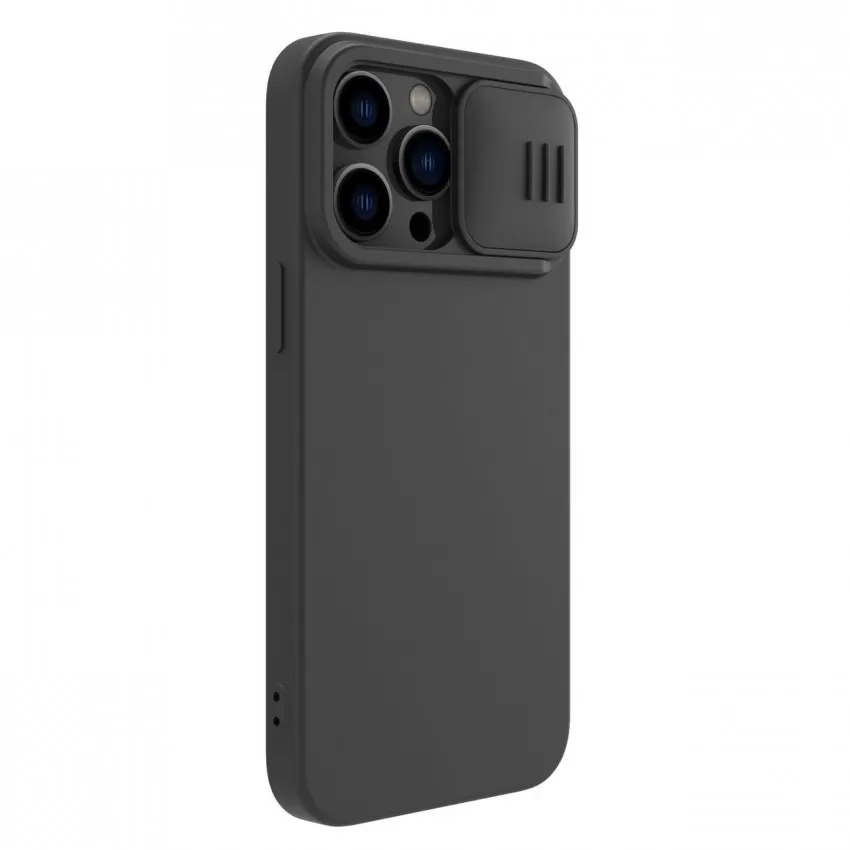 Maciņš Nillkin CamShield Silky Silicone Apple iPhone 15 melns