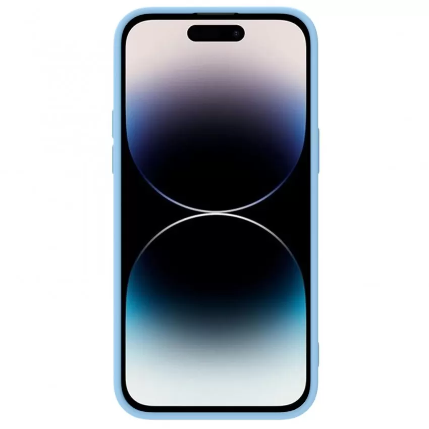 Maciņš Nillkin CamShield Silky Silicone Apple iPhone 15 Pro Max gaiši zils