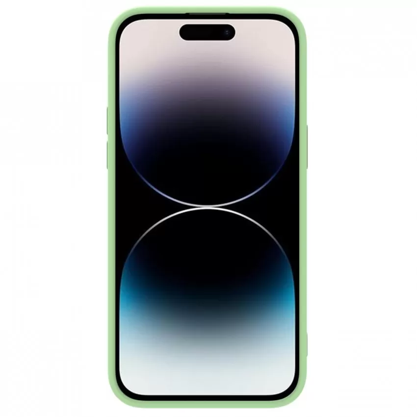 Maciņš Nillkin CamShield Silky Silicone Apple iPhone 15 gaiši zaļš
