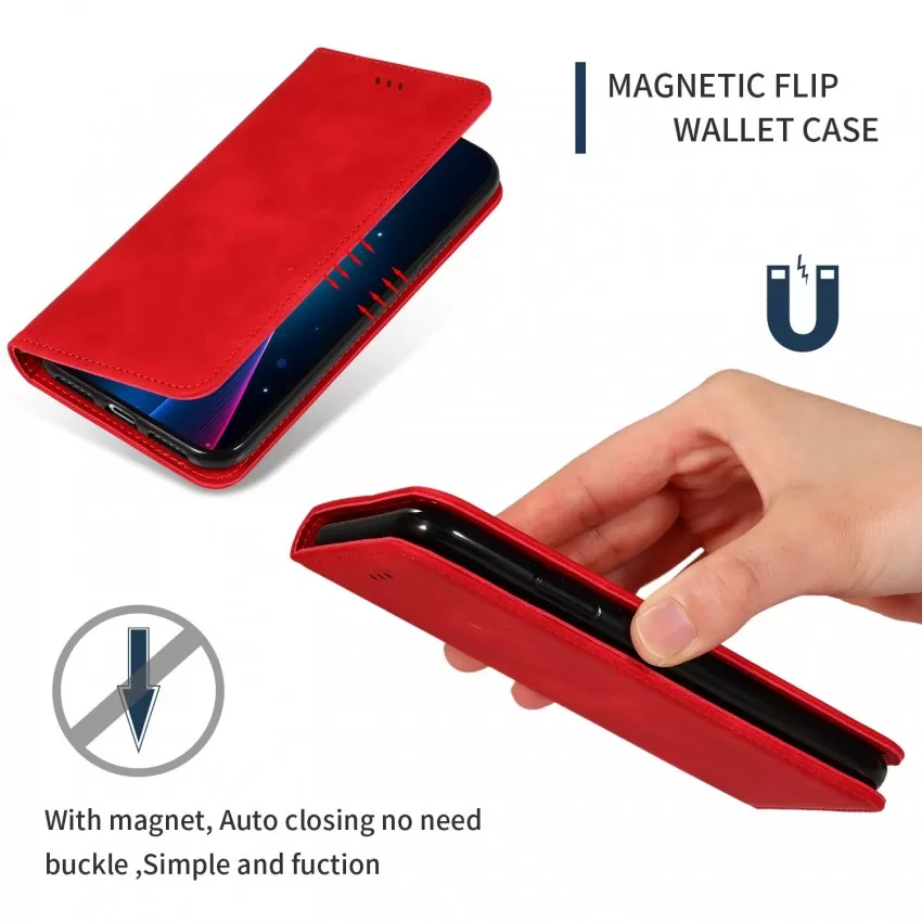 Maciņš Business Style Xiaomi Redmi Note 13 4G sarkans