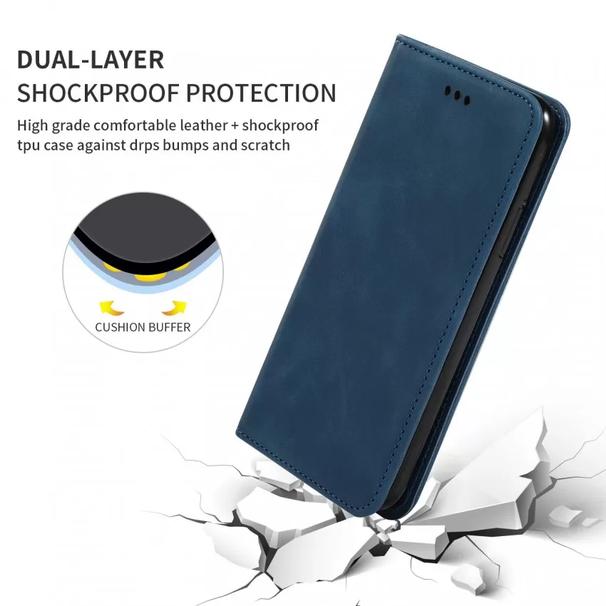 Maciņš Business Style Xiaomi Poco X6 Pro 5G tumši zils