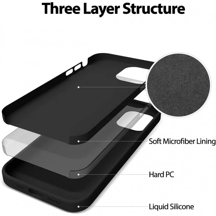 Telefoniümbris Mercury Silicone Case Apple iPhone 14 Pro must