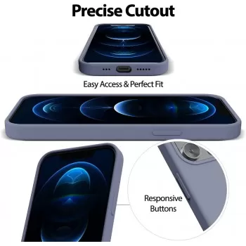Maciņš Mercury Silicone Case Apple iPhone X/XS lavandas pelēka