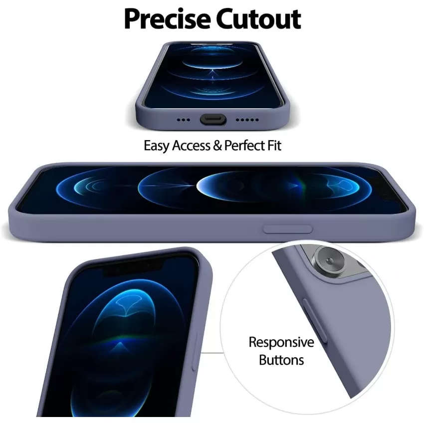 Maciņš Mercury Silicone Case Apple iPhone 15 lavandas pelēka