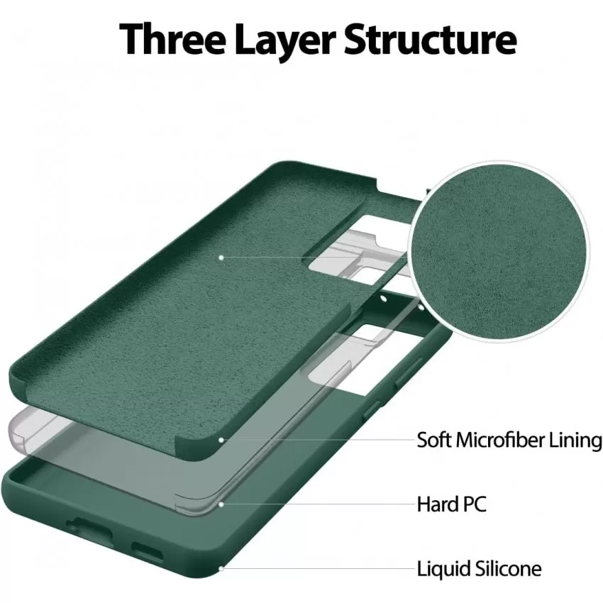 Maciņš Mercury Silicone Case Apple iPhone 15 Plus tumši zaļa