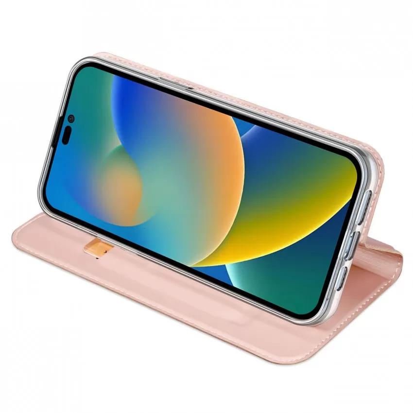 Maciņš Dux Ducis Skin Pro Apple iPhone 15 rozā zelta