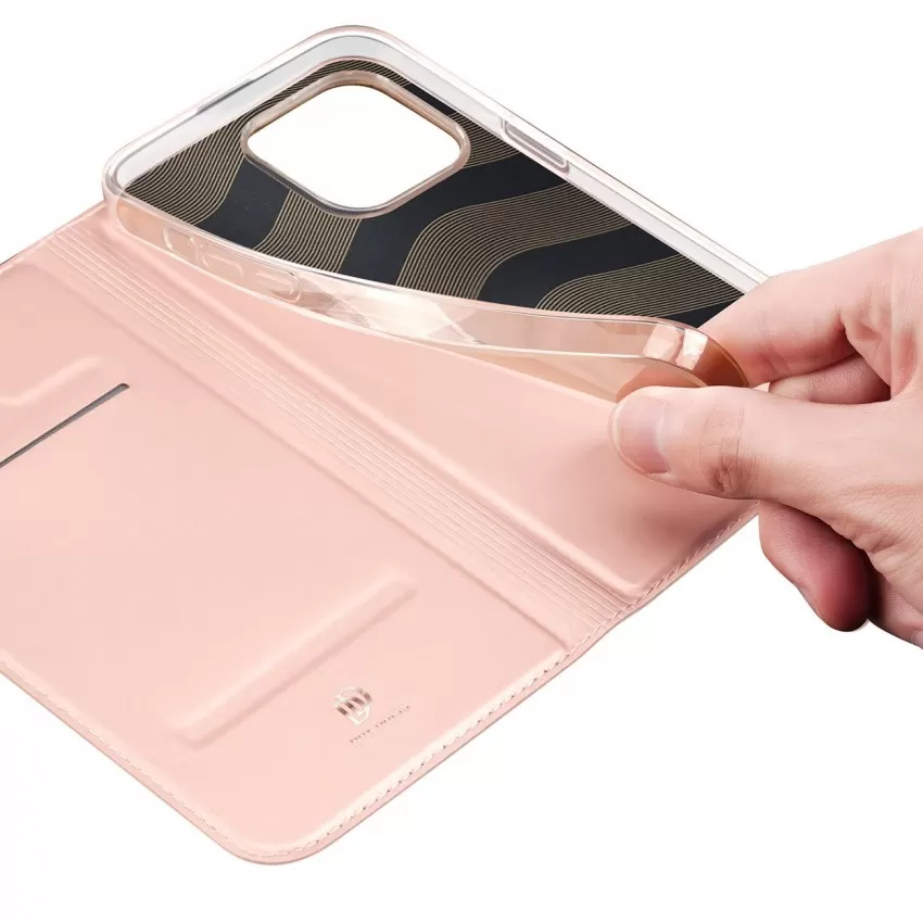 Maciņš Dux Ducis Skin Pro Apple iPhone 15 rozā zelta
