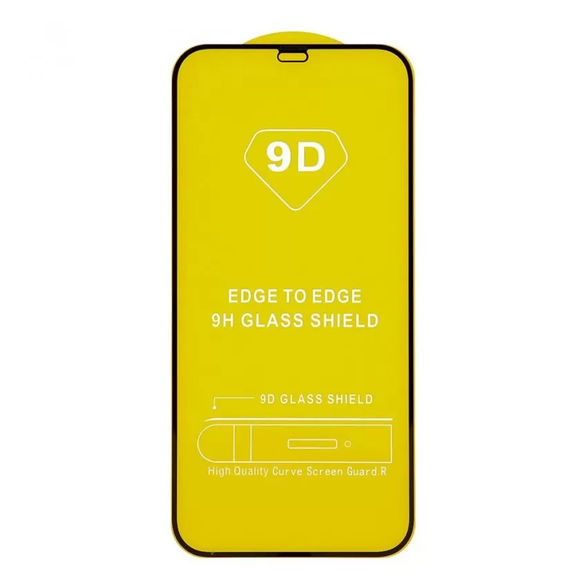 LCD aizsargstikls 9D Full Glue Huawei P20 melns