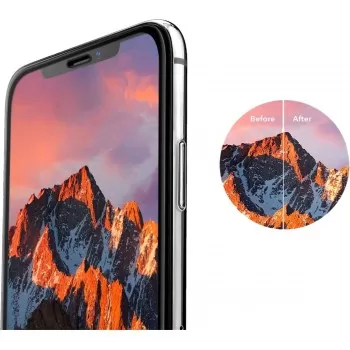 LCD aizsargstikls 2.5D Tellos Samsung A556 A55 5G melns