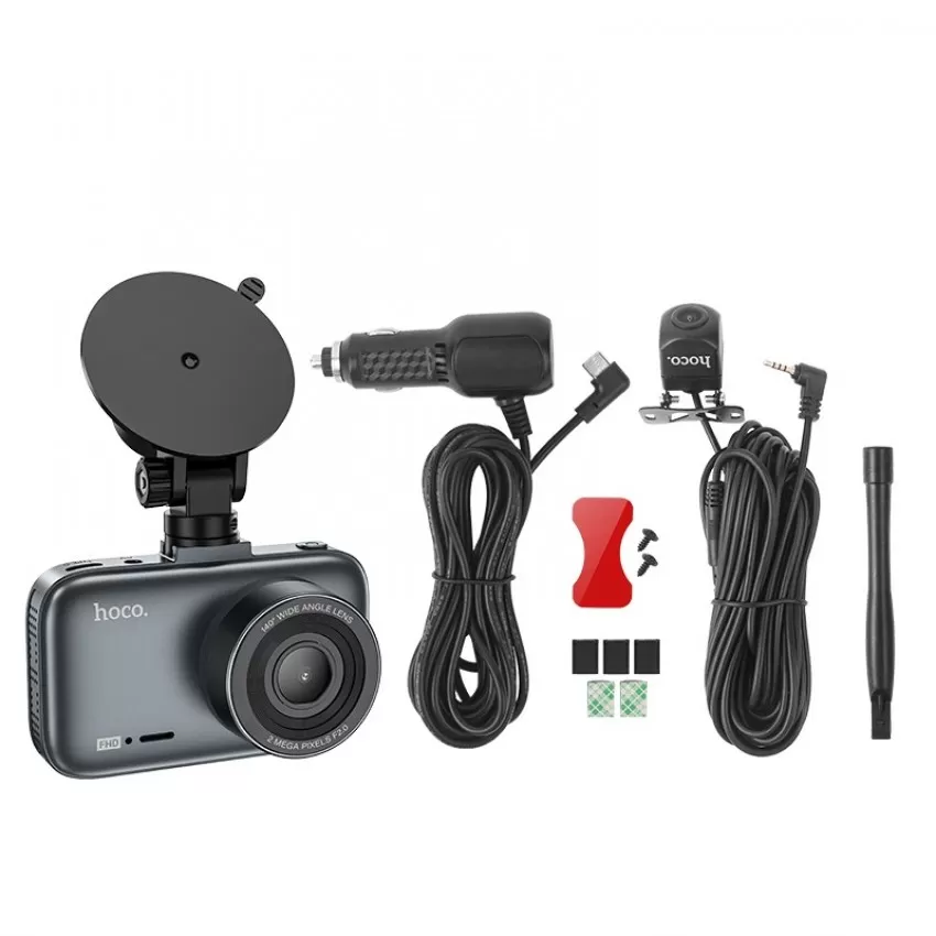 Video ierakstitajs Hoco DV6 Dual Channel Driving Recorder With Display