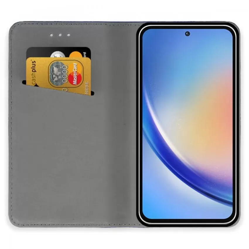 Maciņš Smart Magnet Samsung A556 A55 5G tumši zils