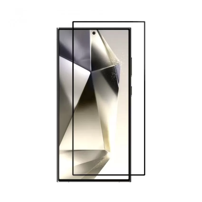 LCD aizsargstikls 2.5D Tellos Samsung S928 S24 Ultra melns