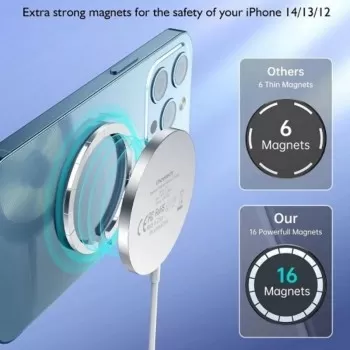 Juhtmeta laadija Choetech T518-F MagSafe 15W valge