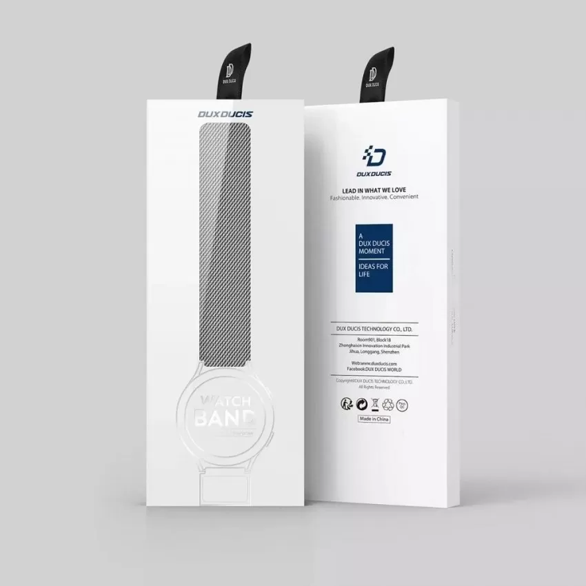 Käevõru Dux Ducis Milanese Series For Smartwatches 22mm Silver