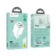 Laadija Hoco N41 20W GaN USB-A/USB-C + USB-C to Lightning cable 1.0m valge