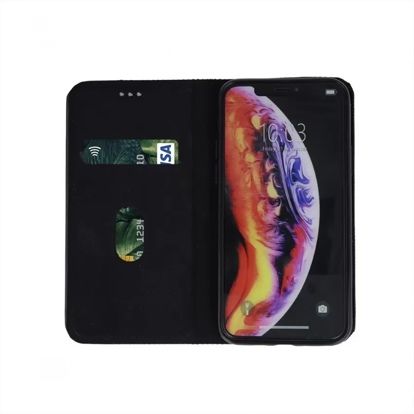 Maciņš Smart Senso Xiaomi Redmi 14C/Redmi A4/Poco C75 melns