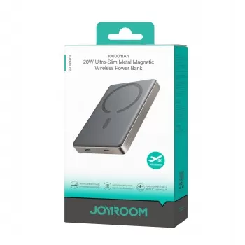 Arejais-akumulators Power Bank Joyroom JR-PBM08 Pro 20W Magnetic Wireless 10000mAh Natural Titanium