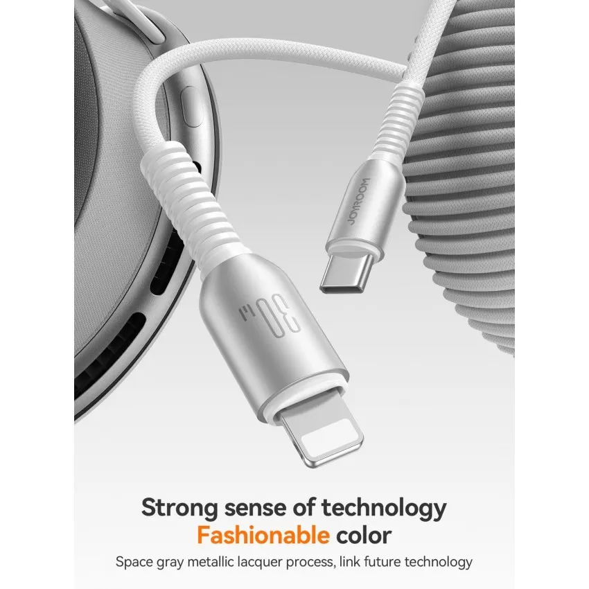 Laadimisjuhe Joyroom S-A51 USB-C to Lightning 30W 1.2m helehall