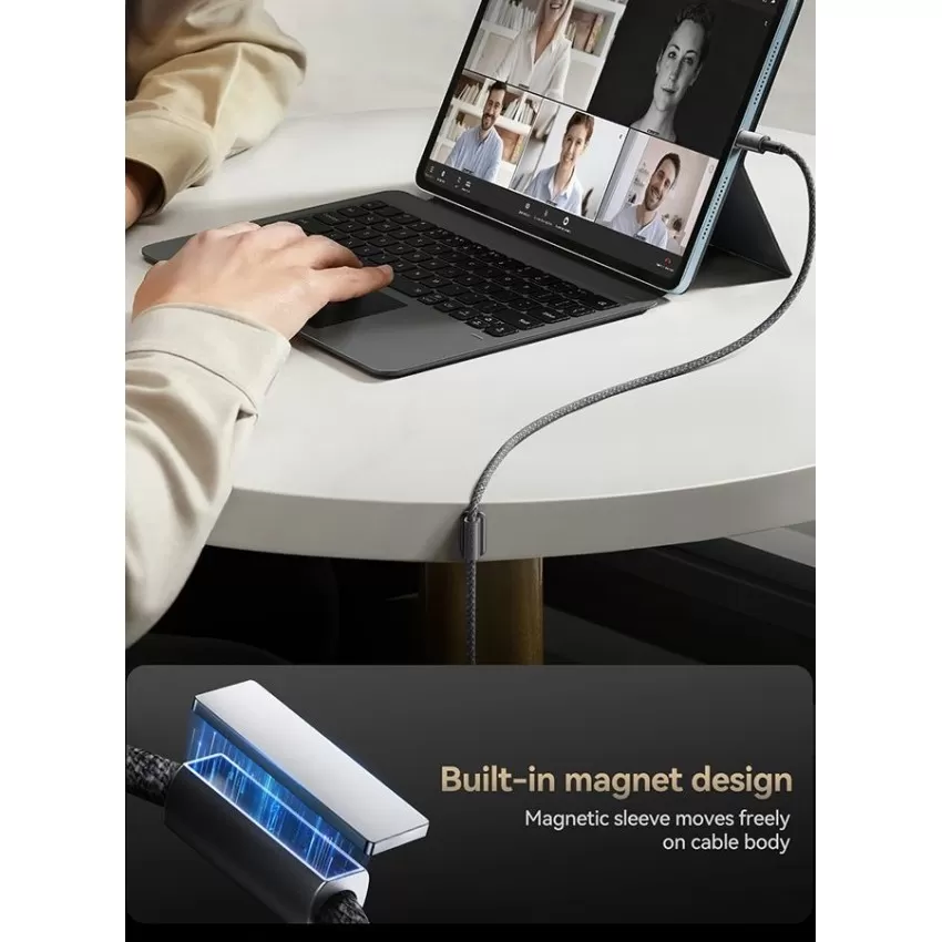 Laadimisjuhe Joyroom SA-50 USB-A to Lightning 3A 1.2m tumehall