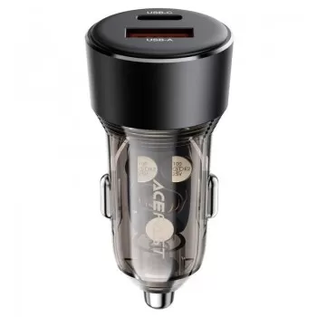Autolaadija Acefast B12 60W USB-C/USB-A must