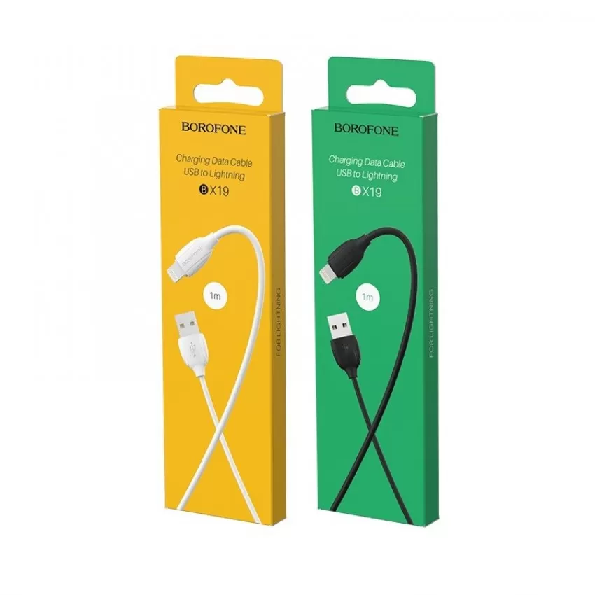 USB kabelis Borofone BX19 USB-A to Lightning 1.0m balts