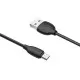 USB kabelis Borofone BX19 USB-A to MicroUSB 1.0m melns