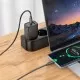 Laadija Hoco N63 30W GaN USB-C/USB-A + USB-C to USB-C cable 1.0m must