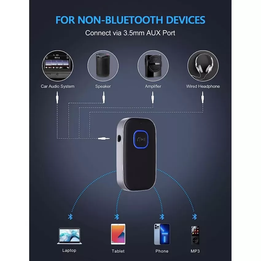 AUX Bluetooth brivroku austinu uztverejs Reach BR-1 melns