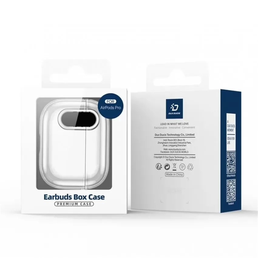 Maciņš Dux Ducis PECL Apple AirPods Pro caurspīdīgs