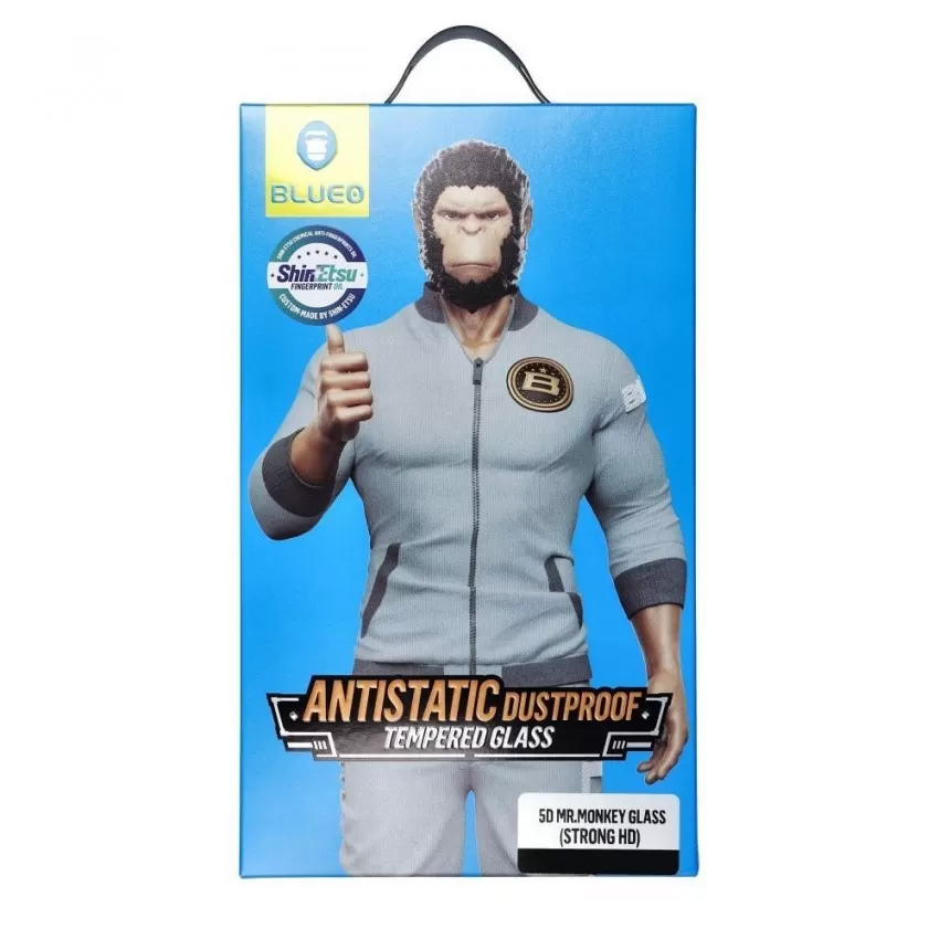 LCD aizsargstikls 5D Mr. Monkey Glass (Strong Lite) Samsung A356 A35 5G/A556 A55 5G melns