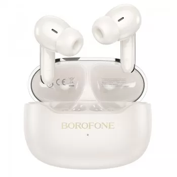 Wireless headphones Borofone FQ1 Plus ANC+ENC white