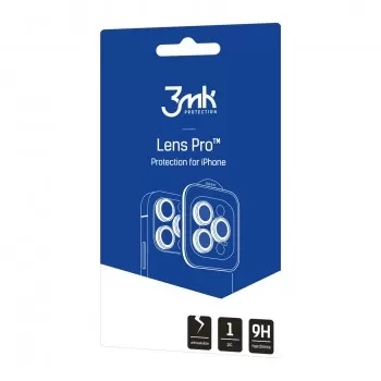 Aizsargstikls kameras 3mk Lens Pro Apple iPhone 16e sudrabs
