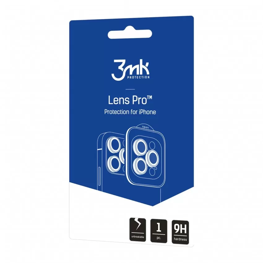 Aizsargstikls kameras 3mk Lens Pro Apple iPhone 16e sudrabs