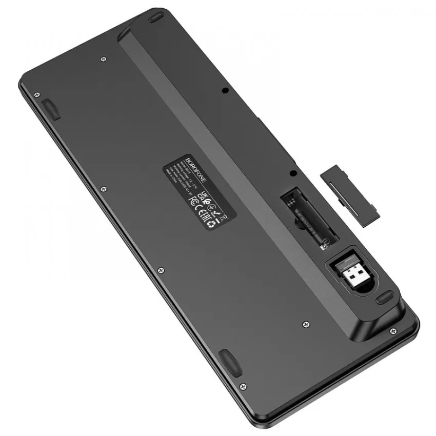 Bezvadu tastatūra Borofone BG16 melna