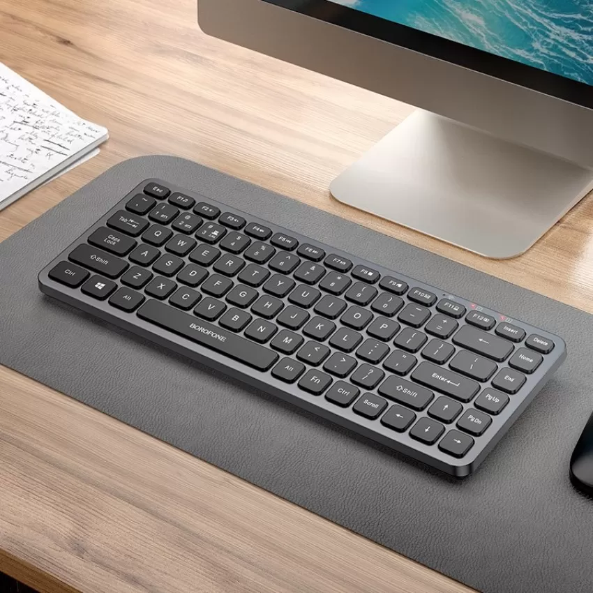Bezvadu tastatūra Borofone BG16 melna
