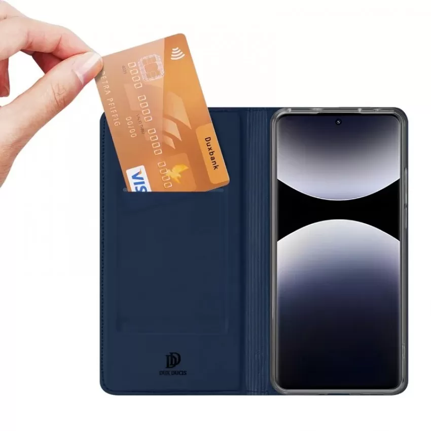 Maciņš Dux Ducis Skin Pro Xiaomi Redmi Note 14 Pro 4G tumši zils