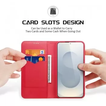Maciņš Dux Ducis Hivo priekš Samsung S937 S25 Edge sarkans