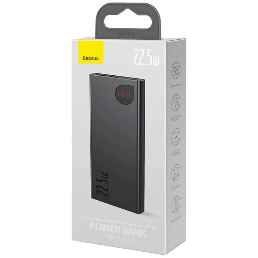 Väline aku Power Bank Power Bank Baseus Adaman 22.5W 10000mAh must PPAD070001