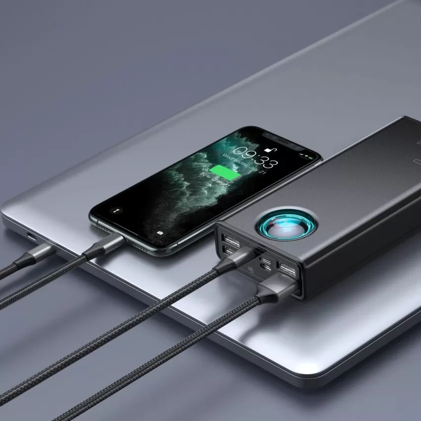 Arejais-akumulators Power Bank Power Bank Baseus Amblight 65W 30000mAh melna PPLG000101