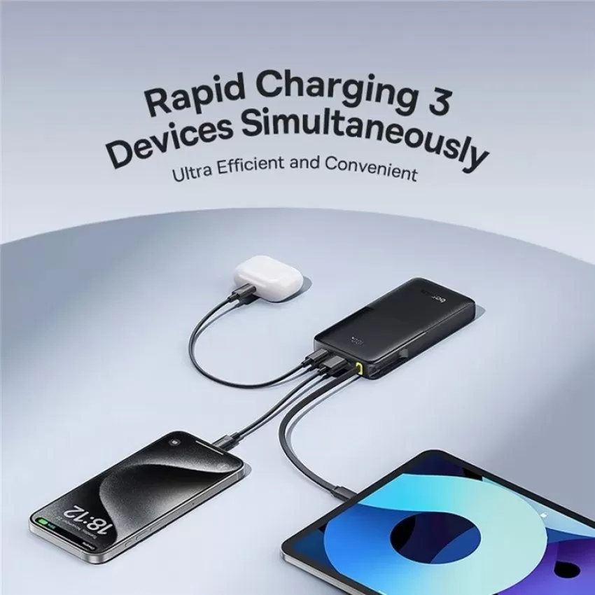 Arejais-akumulators Power Bank Power Bank Baseus Bipow 2 20W 10000mAh melna P10077101113-00