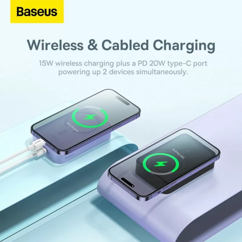 Väline aku Power Bank Power Bank Baseus Magnetic Mini 20W 20000mAh must PPCX150001
