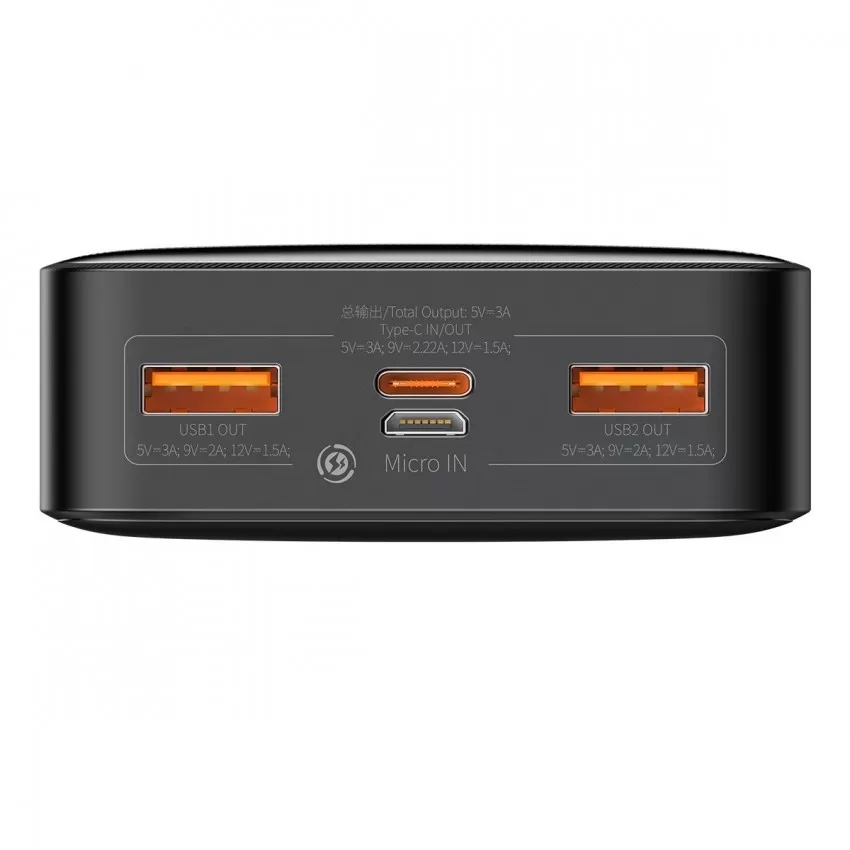 Arejais-akumulators Power Bank Baseus Bipow 20W 20000mAh melna PPBD050501