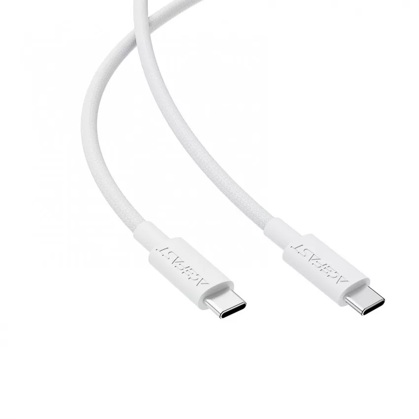 USB kabelis Acefast C18-03 60W USB-C to USB-C 1.2m balts