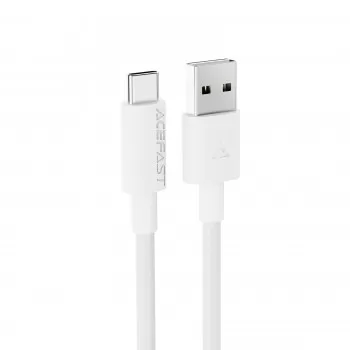 USB kabelis Acefast C18-04 USB-A to USB-C 1.2m balts