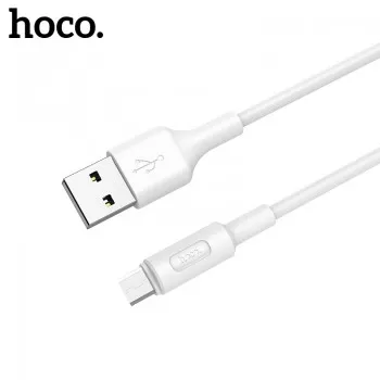 USB kabelis Hoco X25 microUSB 1.0m balts
