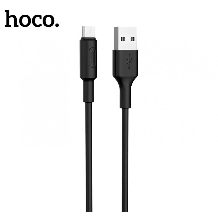 USB kabelis Hoco X25 microUSB 1.0m melns